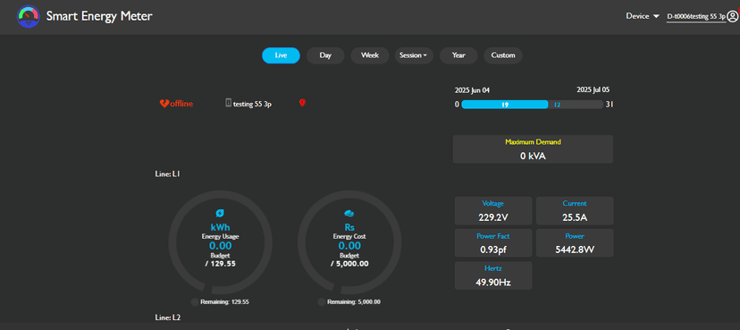 IoT Energy Metering System